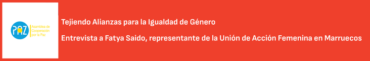 Tejiendo Alianzas para la Igualdad de Género