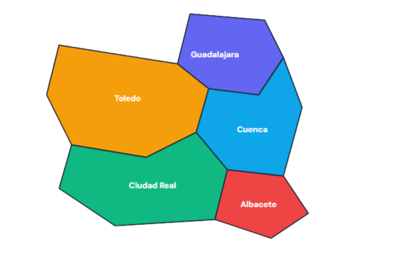 Mapa interactivo ONGD CLM